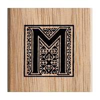 Uppercase Alphabet Letter M Stamp 3.8 x 3.8 cm