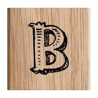 Uppercase Alphabet Letter B Stamp 3.8 x 3.8 cm