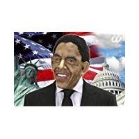 Usa Barak Obama President Masks W/ Wig Wig For Fancy Dress Costumes & Outfits