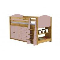 Verona Long Mid Sleeper Set 2 with Pink