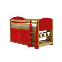 Verona Long Mid Sleeper Set 2 with Red