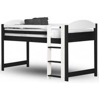 Verona Maximus Graphite Pine and White 3ft Mid Sleeper Bed