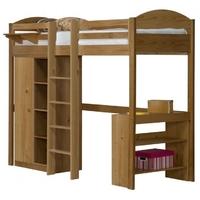 Verona Maximus Antique Pine with Central Ladder High Sleeper Bed Set 1