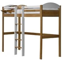 Verona Maximus Antique Pine and White with Central Ladder High Sleeper Bed