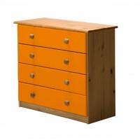 Verona 4 Drawer Chest Orange