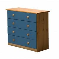 Verona 4 Drawer Chest Blue