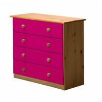 Verona 4 Drawer Chest Fushia