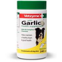 Vetzyme Tablets With Garlic Dog Supplement