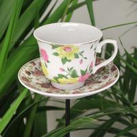 Vintage China Teacup Bird Feeder On A Pole by Fallen Fruits