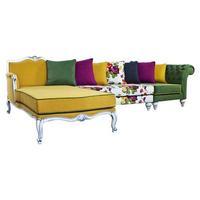 Victoria Yellow Corner Sofa