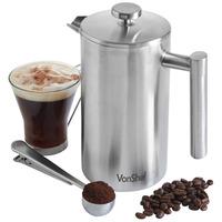 VonShef 8 Cup Cafetiere and Spoon