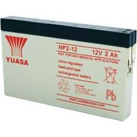 VRLA 12 V 2 Ah Yuasa NP2-12 NP2-12 AGM (W x H x D) 150 x 89 x 20 mm 4.8 mm blade terminal Maintenance-free