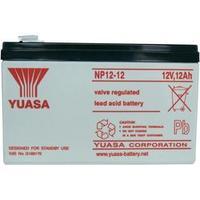 VRLA 12 V 12 Ah Yuasa NP12-12 NP12-12 AGM (W x H x D) 151 x 98 x 98 mm 6.35 mm blade terminal Maintenance-free, VDS cert