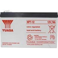 VRLA 12 V 7 Ah Yuasa NP7-12 NP7-12 AGM (W x H x D) 151 x 98 x 65 mm 4.8 mm blade terminal Maintenance-free, VDS certific