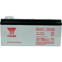 VRLA 12 V 3.2 Ah Yuasa NP3.2-12 YUANP3.2/12RP AGM (W x H x D) 134 x 64 x 67 mm 4.8 mm blade terminal Maintenance-free