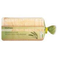 Waitrose white & wholegrain medium sliced