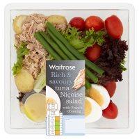 Waitrose tuna niçoise salad with French dressing