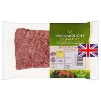 Waitrose Duchy Organic British lean beef mince, 10% fat