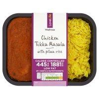 Waitrose LoveLife Calorie Controlled chicken tikka masala with pilau rice