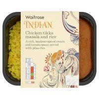 Waitrose chicken tikka masala with pilau rice