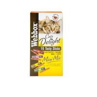 Webbox Cats Delight Mini Mix Tasty Cat Sticks Treats