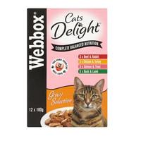 Webbox Cat Delight Selection In Gravy Adult Cat Food