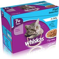 Whiskas 7+ Fish Selection In Jelly Cat Food Pouches