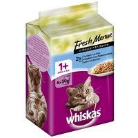 Whiskas 1+ Adult Pouches 6 x 50g - Fish Selection in Gravy