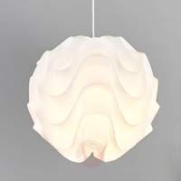 White plastic Tilly pendant light