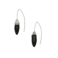 Whitby Jet Earrings Stargazer Diamond Drops Platinum