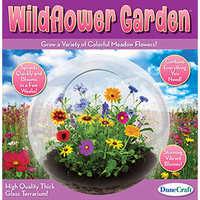 Wild Flower Garden Glass Terrarium