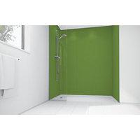 Wickes Forest Green Matte Acrylic 900 x 900 3 Sided Shower Panel Kit