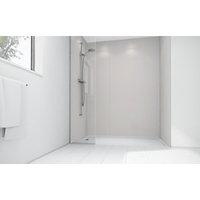 Wickes Sugar Matte Acrylic 1200 x 900 2 Sided Shower Panel Kit