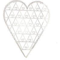 Wire Heart Card Holder 57.5 x 70 cm