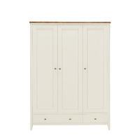 Winchester Triple Wardrobe - Cream