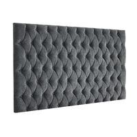 Windermere Kimiyo Linen Headboard Granite Superking