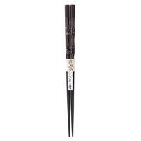 Wooden Chopsticks, Short - Black, Glittered Accents