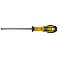 Workshop Slotted screwdriver C.K. Dextro Blade width: 5.5 mm Blade length: 100 mm DIN ISO 2380, DIN 5264