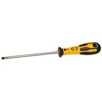 Workshop Slotted screwdriver C.K. Dextro Blade width: 4 mm Blade length: 125 mm DIN ISO 2380-2, DIN 5264