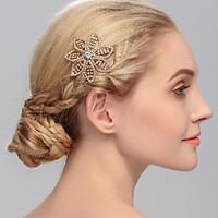 Women's Rhinestone Headpiece-Wedding Special Occasion Casual Office  Career Outdoor Hair Combs 1 Piece