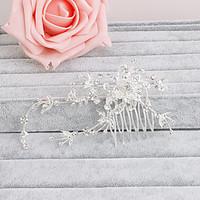 Women's Rhinestone Headpiece-Wedding Special Occasion Casual Office  Career Outdoor Hair Combs 1 Piece