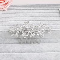 Women's Rhinestone Headpiece-Wedding Special Occasion Casual Office  Career Outdoor Hair Combs 1 Piece