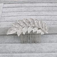 Women's Rhinestone Headpiece-Wedding Special Occasion Casual Office  Career Outdoor Hair Combs 1 Piece