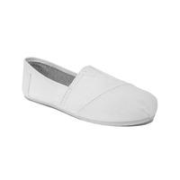 Womens Eira Slip On Canvas Espadrilles in White