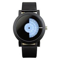 Women's Fashion Watch Quartz Water Resistant / Water Proof Leather Band Black