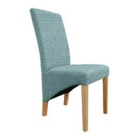 York Fabric Teal Dining Chairs (Pair)