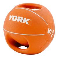 York 5kg Double Grip Medicine Ball