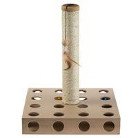 zoolove Play n Scratch Post II - Cream