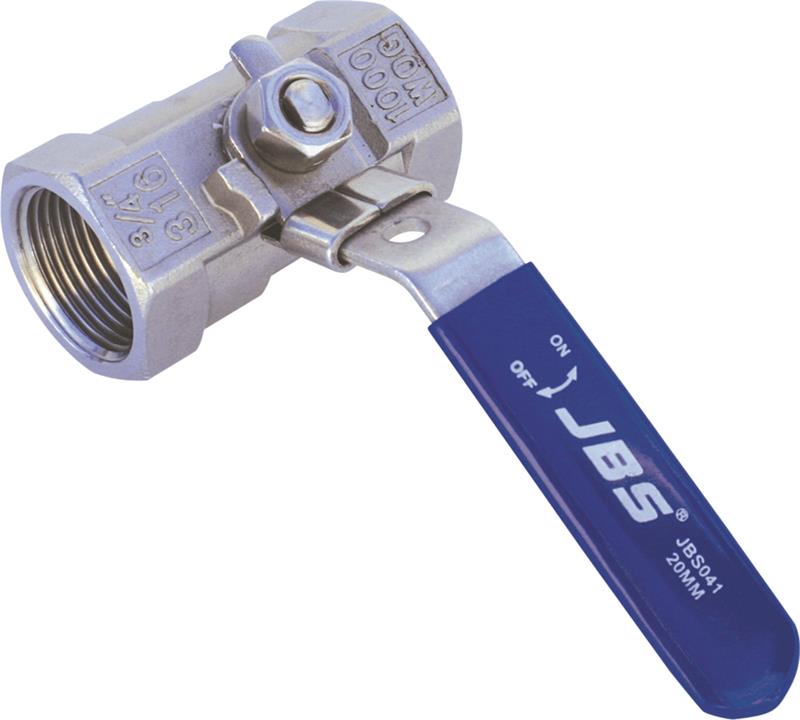 1-Piece Ball Valves - Stainless Steel Grade 316 - 15mm - JBS