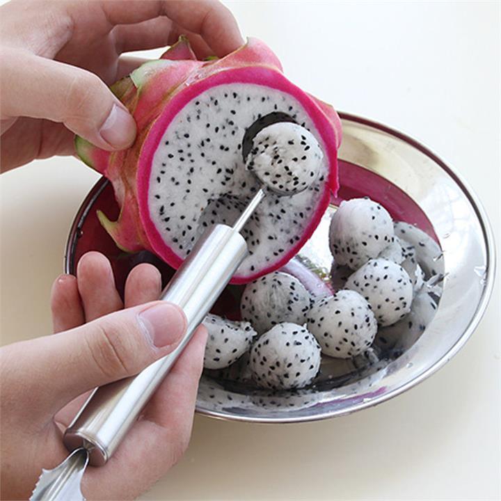 1 PCS Stainless Steel Double-End Multi Function Fruit Melon Baller Carving Knife Ice Cream Scoop Spoon Kitchen Tools